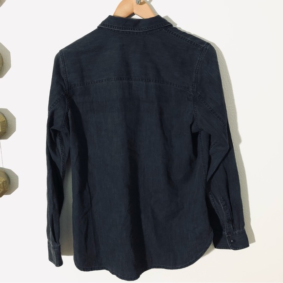 Madewell > Denim Snap-Button Western Shirt in Lunar Wash > M - Picture 11 of 11